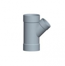 Nối ống dạng Y T45⁰ rút Ø90 nhựa PVC BÌNH MINH, loại mỏng, kích thước Ø90 x 60mm