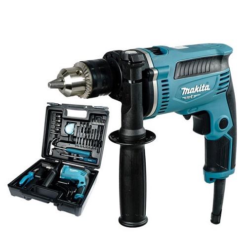 Máy khoan búa 710W Makita M8100KX2B, 26 phụ kiện