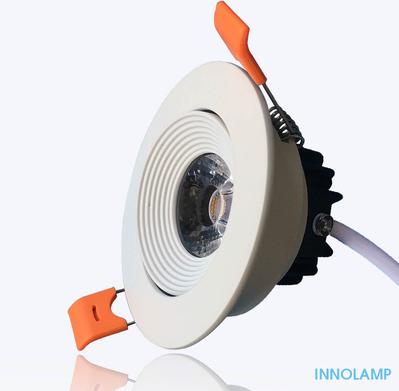 Đèn âm trần chỉnh hướng 3w DCC Innolamp, kích thước lỗ khoét 70mm, ánh sáng trắng 6500k