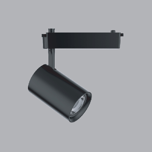 Đèn led chiếu điểm gắn thanh ray thân đen 20W MPE TSLB-20N, ánh sáng trung tính, kích thước Ø60x173mm, đóng gói 1 cái/hộp, 40 cái/thùng