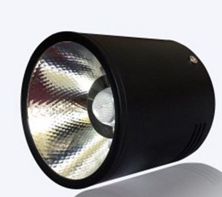Đèn led lon (đèn ống bơ) 12w mẫu loa vỏ đen Innolampt INL-ĐLOA12w, kích thước Ø100xH100mm, ánh sáng trung tính 4000K