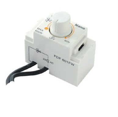 Công tắc điều chỉnh tốc độ quạt 10A-250VAC Nano FDL603FW