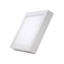 Đèn LED Panel Ốp Trần Nổi Nanoco Loại Vuông viền trắng 12W ánh sáng vàng NPL123S