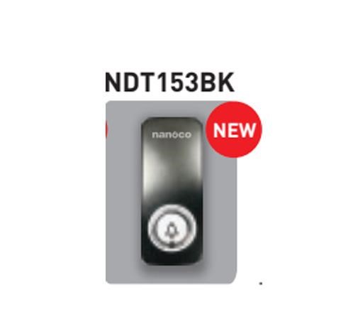Nút nhấn chuông không dùng pin Nanoco  NDT153BK