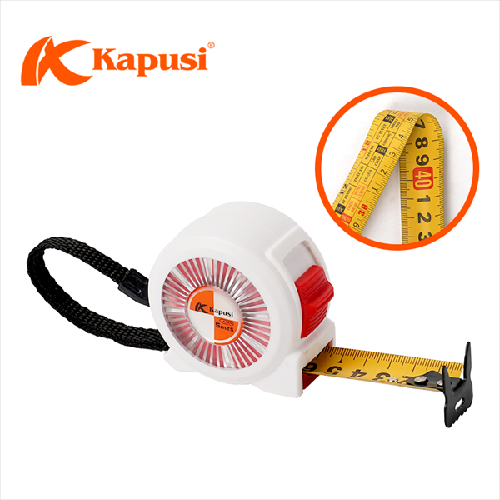 Thước cuộn nhựa trắng cao cấp 7,5m Kapusi K-2725