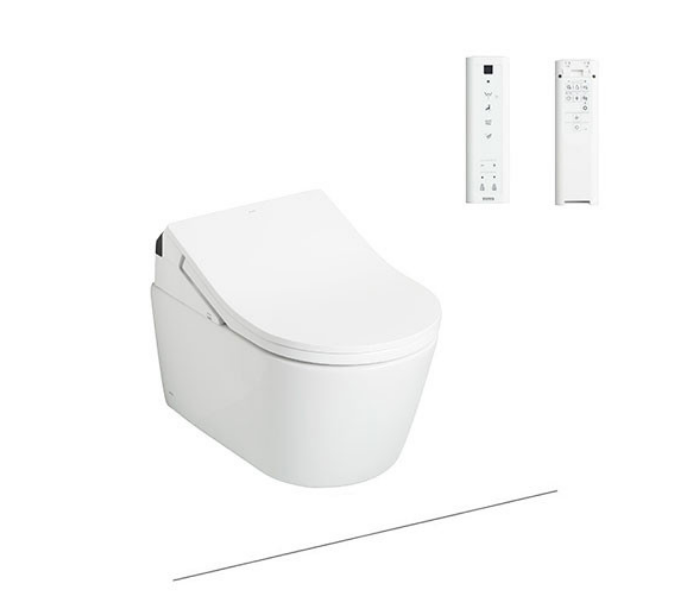 Bàn cầu treo tường Toto CW542HME5UNW1/TCF795C2Z/WH172AAT, kèm nắp rửa điện tử WASHLET seri RX (Có tính năng tự động xả)