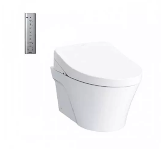 Bàn cầu treo tường Toto CW822REA/TCF4911EZ/WH172AT/TCA465, kèm nắp rửa điện tử WASHLET dòng S7