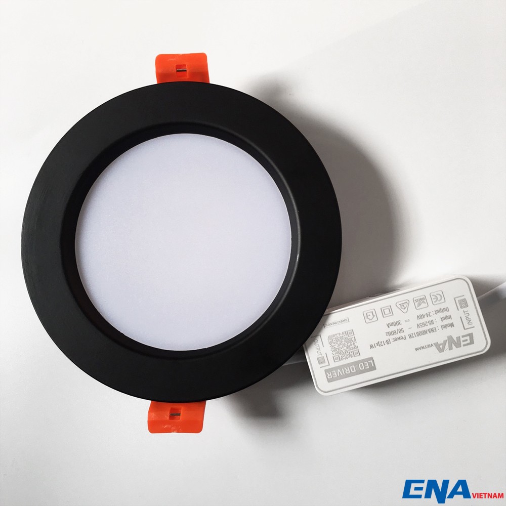 Đèn led downlight âm trần đen 7W Ø70 DTD series ENA DTD07-120/SE3D, 3 màu ánh sáng