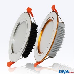 Đèn led downlight âm trần viền bạc 12W Ø110 DTI series ENA DTI12-145/SE3B, 3 màu ánh sáng