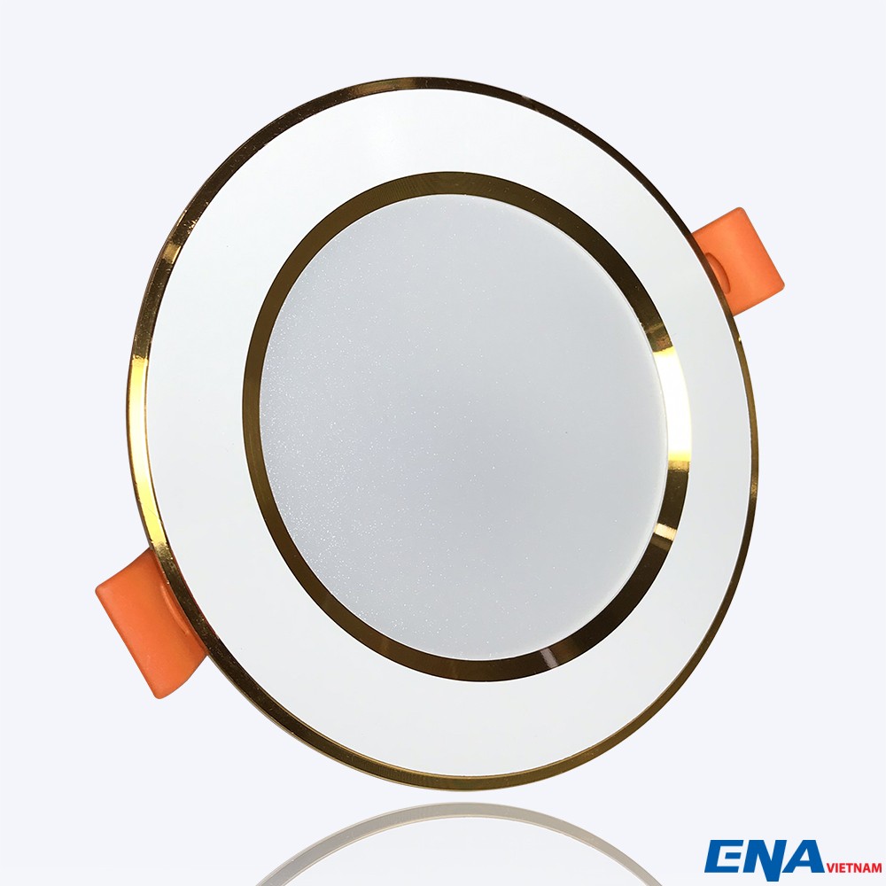 Đèn led downlight âm trần viền vàng 15W Ø145 DTF series ENA DTF15-170/SE(V)V, ánh sáng vàng