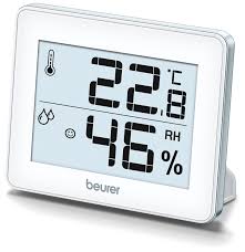 Nhiệt ẩm kế Beurer HM16, dải đo nhiệt độ 0°C ~ 50°C, dải đo độ ẩm 20% ~ 95%
