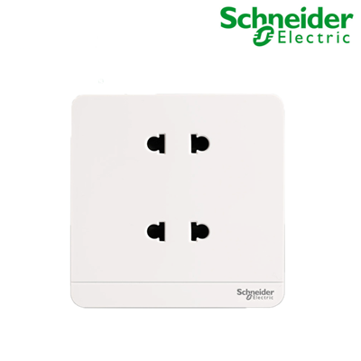 Ổ cắm đôi 2 chấu Schneider E83426U2_WE_G19 AvatarOn, màu trắng