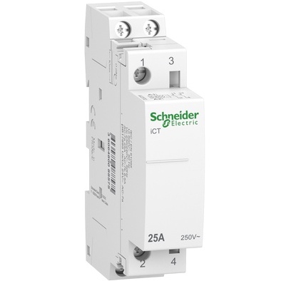 Khởi động từ Acti9 iCT, 2P, điện áp cuộn dây 230/240VAC, 40A, Schneider A9C20842, loại 2NO
