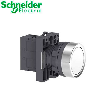 Nút nhấn nhả Ø 22 Schneider XA2EA11, màu trắng