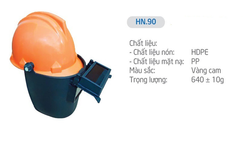 Nón bảo hộ nhựa mặt nạ hàn Bảo Bình HN.90