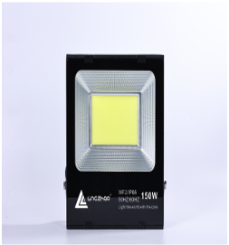 Đèn pha led 100W Lingzhao DPL-005-1, ánh sáng vàng, Kích thước hộp màu 270*75*306