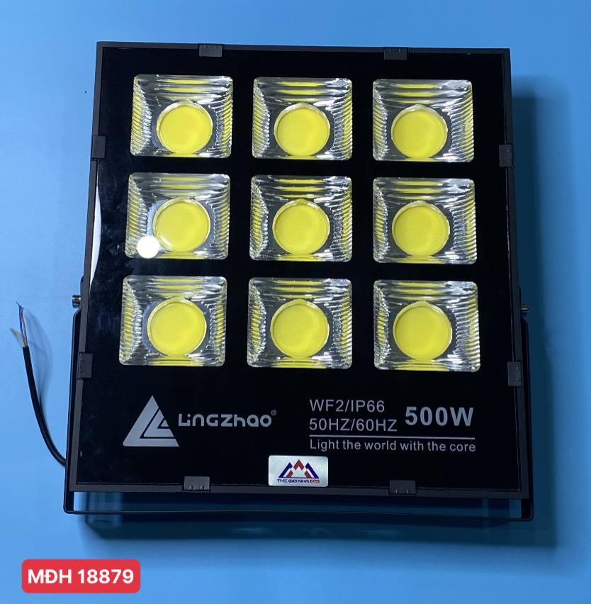 Đèn pha led 500W Lingzhao DPL-010, ánh sáng trắng, Kích thước hộp màu 530*495*110
