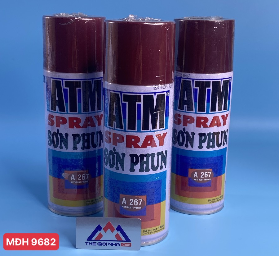 Sơn chống rỉ màu đỏ ATM A267 400ml (Anti-rust primer), 12 chai/ 1 thùng