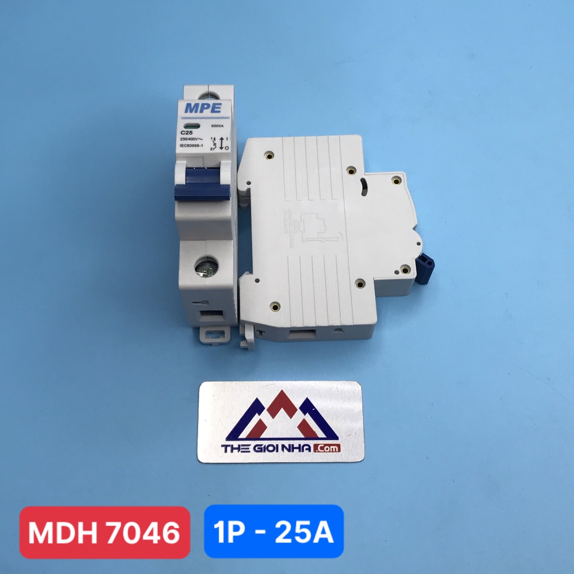 Cầu dao tự động MPE - số cực 1P, dòng định mức In 25A, Icu 6kA - MP6-C125