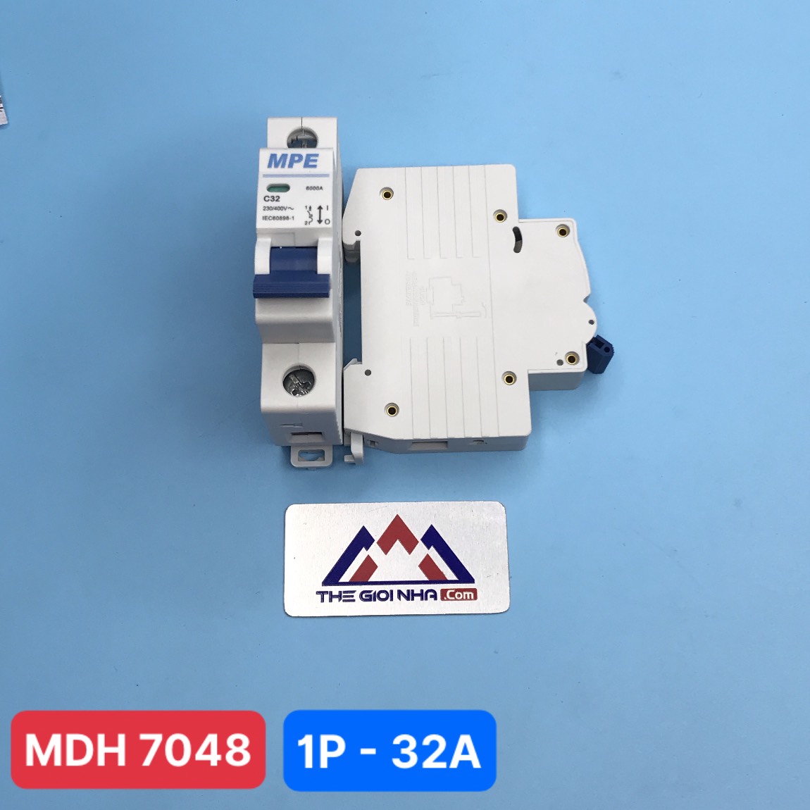 Cầu dao tự động MPE - số cực 1P, dòng định mức In 32A, Icu 6kA - MP6-C132