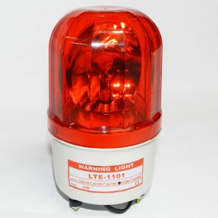 Đèn xoay cảnh báo công trường LTE-1101J màu đỏ (220V) có còi