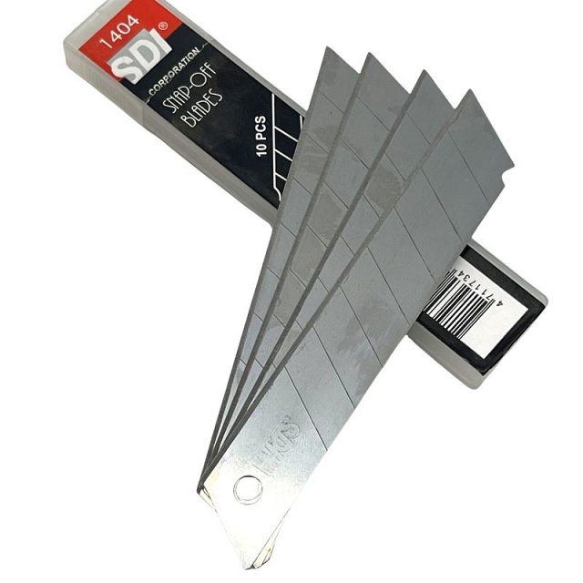 Lưỡi dao rọc giấy SDI lớn 1404C 18mm, hộp 10 lưỡi
