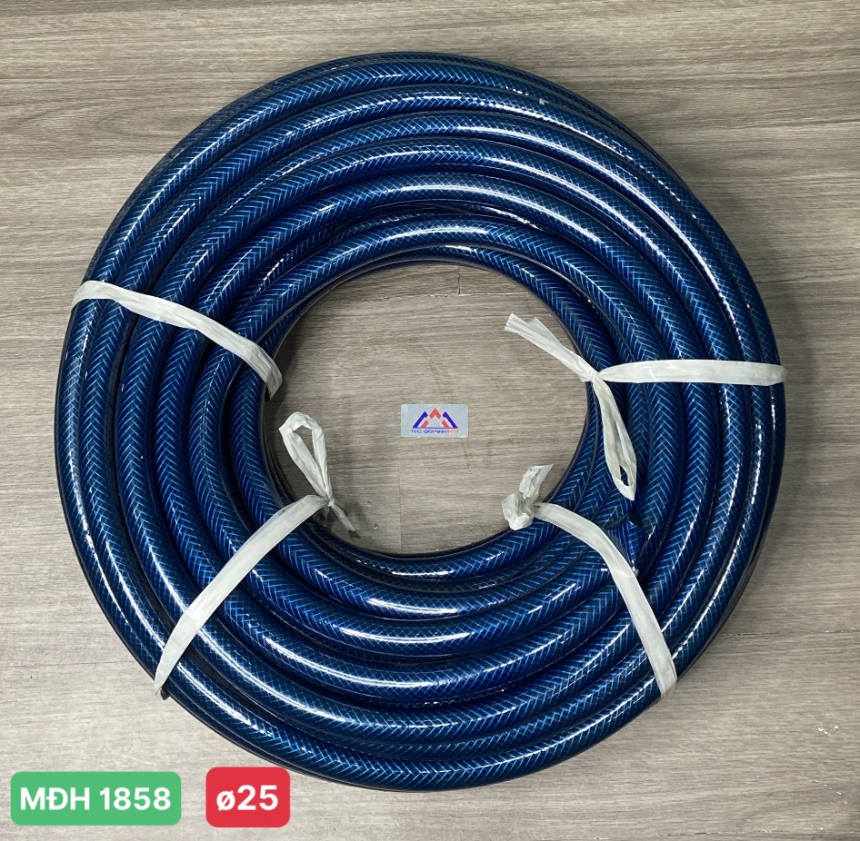 Ống nhựa pvc lưới mềm ø25mm màu xanh dương, cuộn 45m, 10kg/ cuộn, 1kg ~ 4.5m