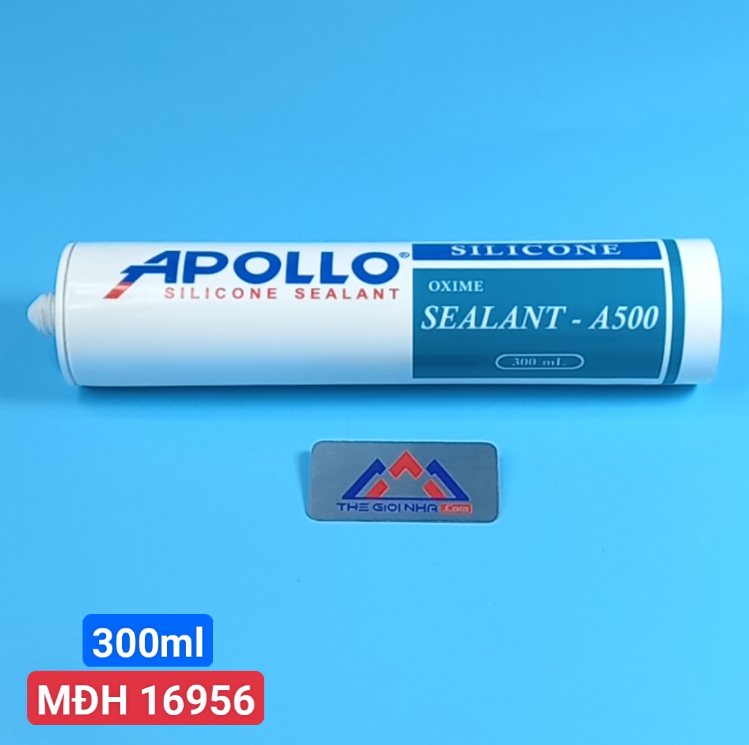 Keo silicone Apollo A500 300ml màu đen, 25 chai/ 1 thùng