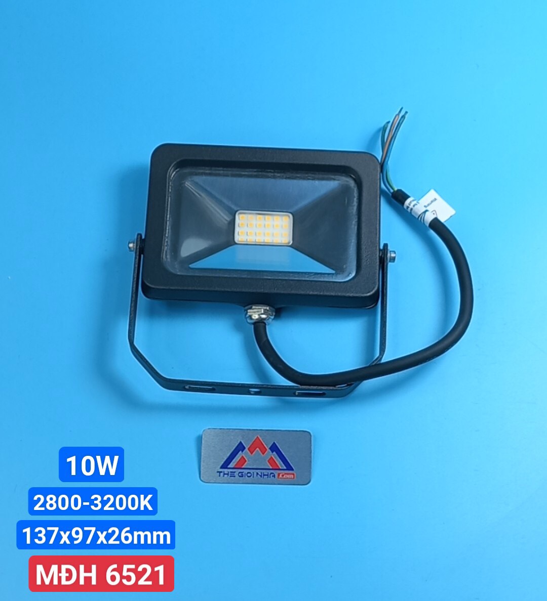 Đèn Led pha MPE 10W, 137x97x26mm - FLD-10V - ánh sáng vàng