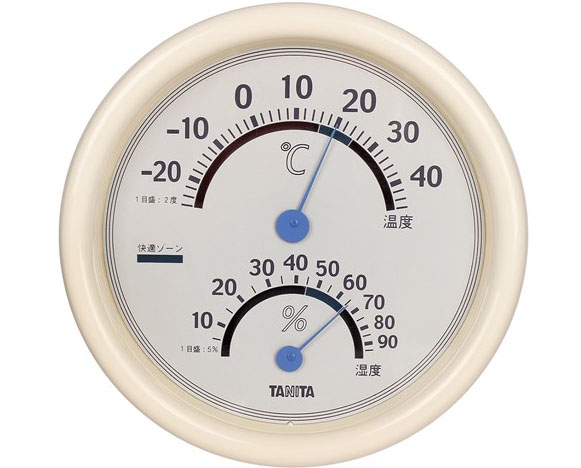 Nhiệt ẩm kế cơ học Tanita TT-513, dải đo nhiệt độ -20 - 40C , dải đo độ ẩm 10 - 90%