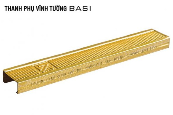 Thanh phụ Khung trần chìm Vĩnh Tường Basi dài 4m, dày 0.40mm