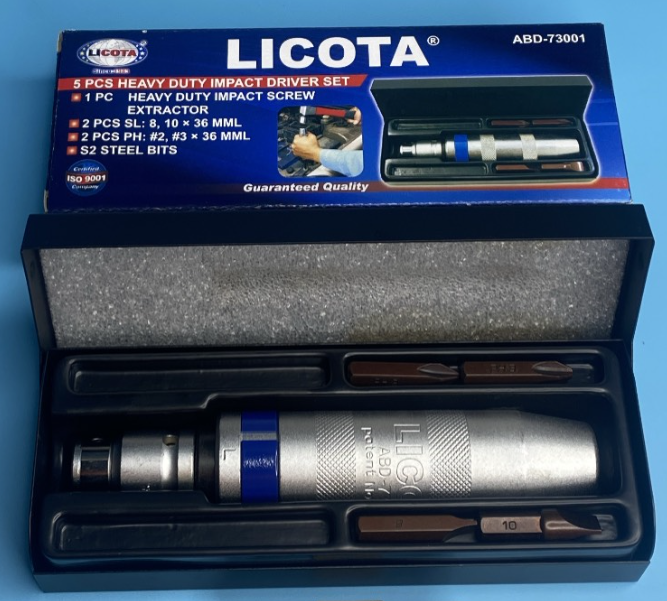 Bộ tua vít đóng tự động LICOTA ABD-73001, 4 mũi cao cấp