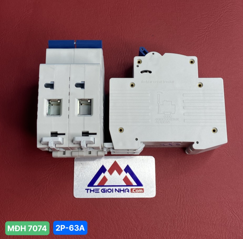 Cầu dao tự động MCB - số cực 2P, dòng định mức In 63A, Icu 4.5kA - MP4-C263